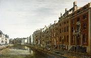 BERCKHEYDE, Gerrit Adriaensz. The Bend in the Herengracht near the Nieuwe Spiegelstraat in Amsterdam oil painting